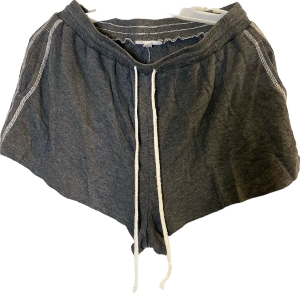 Colsie Women's French Terry Lounge Shorts With Pockets Grey Sz Medium Lo…